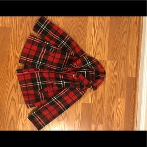 Toddler girls plaid coat